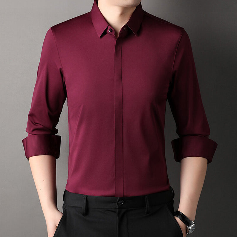 🔥2025 HOT SALE🔥Men's Wrinkle-Free Button-Down Shirt