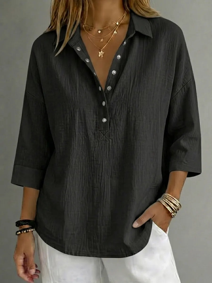 Everyday Linen Henley Shirt