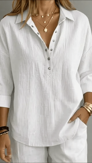 Everyday Linen Henley Shirt